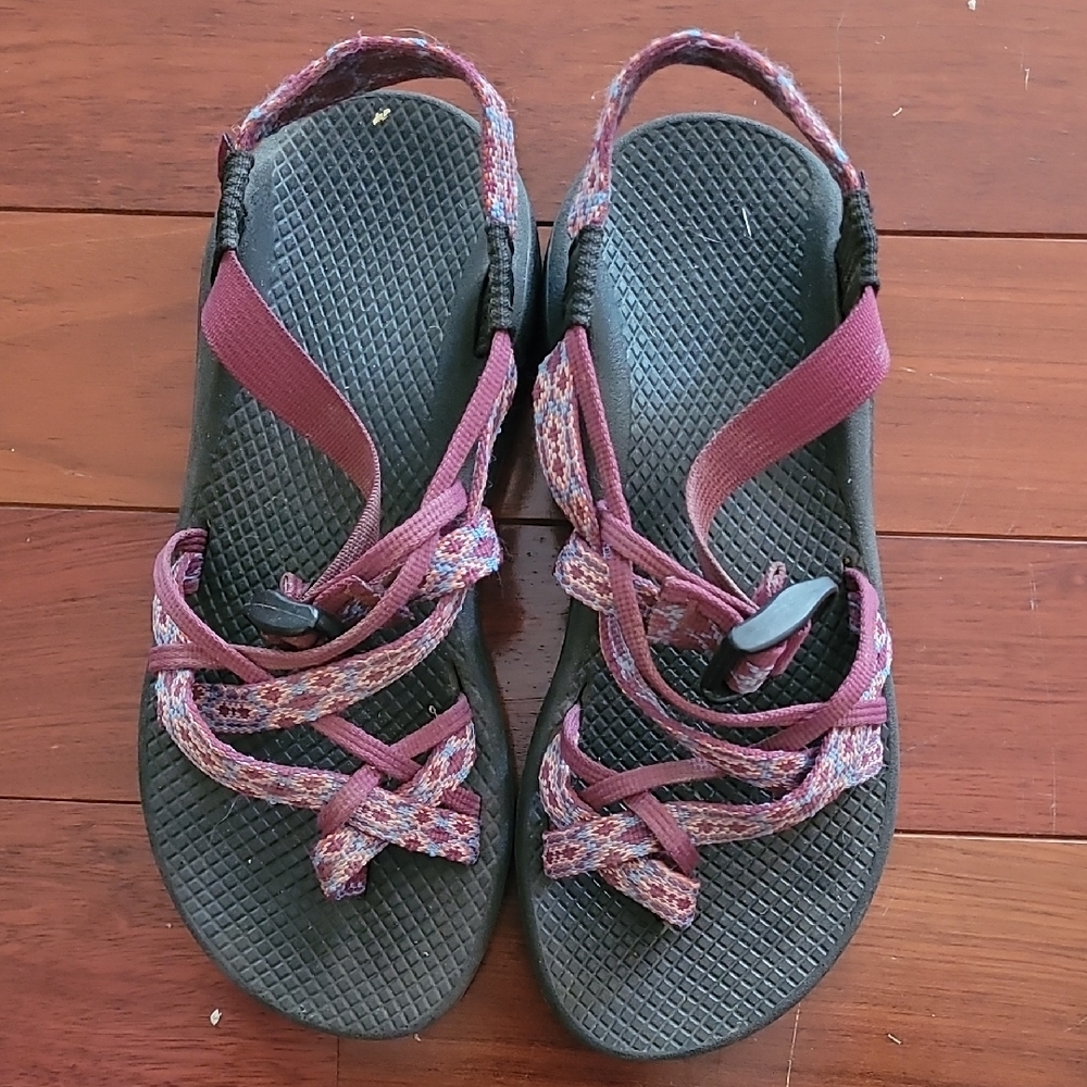 Chaco Purple With Pattern Sport Sandals for Outdoor Adventures